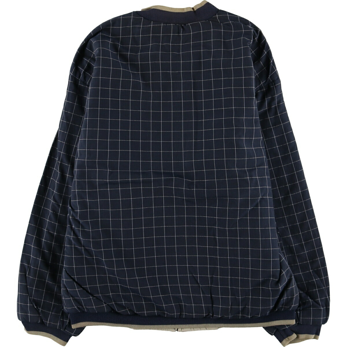 古着 80年代 ラコステ LACOSTE チェック柄 リバーシブル ブルゾン