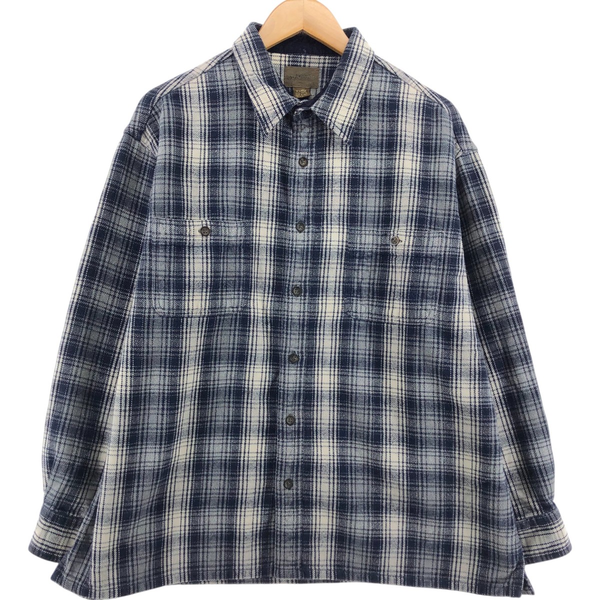 古着 セントジョンズベイ ST. JOHNS BAY オンブレチェック 長袖