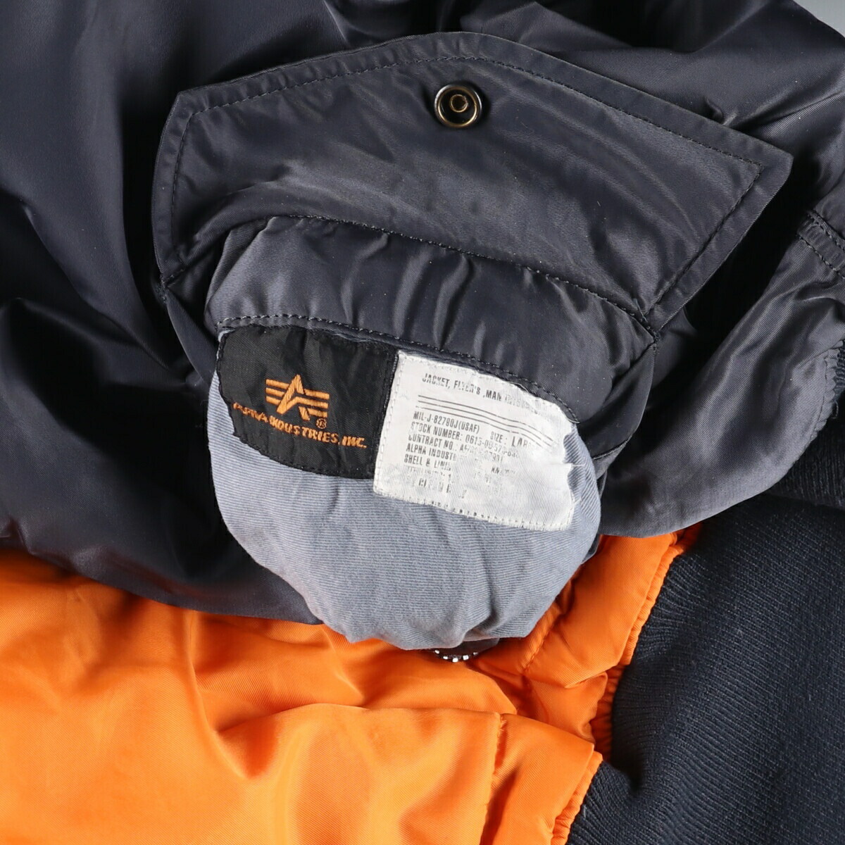 古着 90年代 民間品 アルファ ALPHA MA-1タイプ ミリタリー フライト