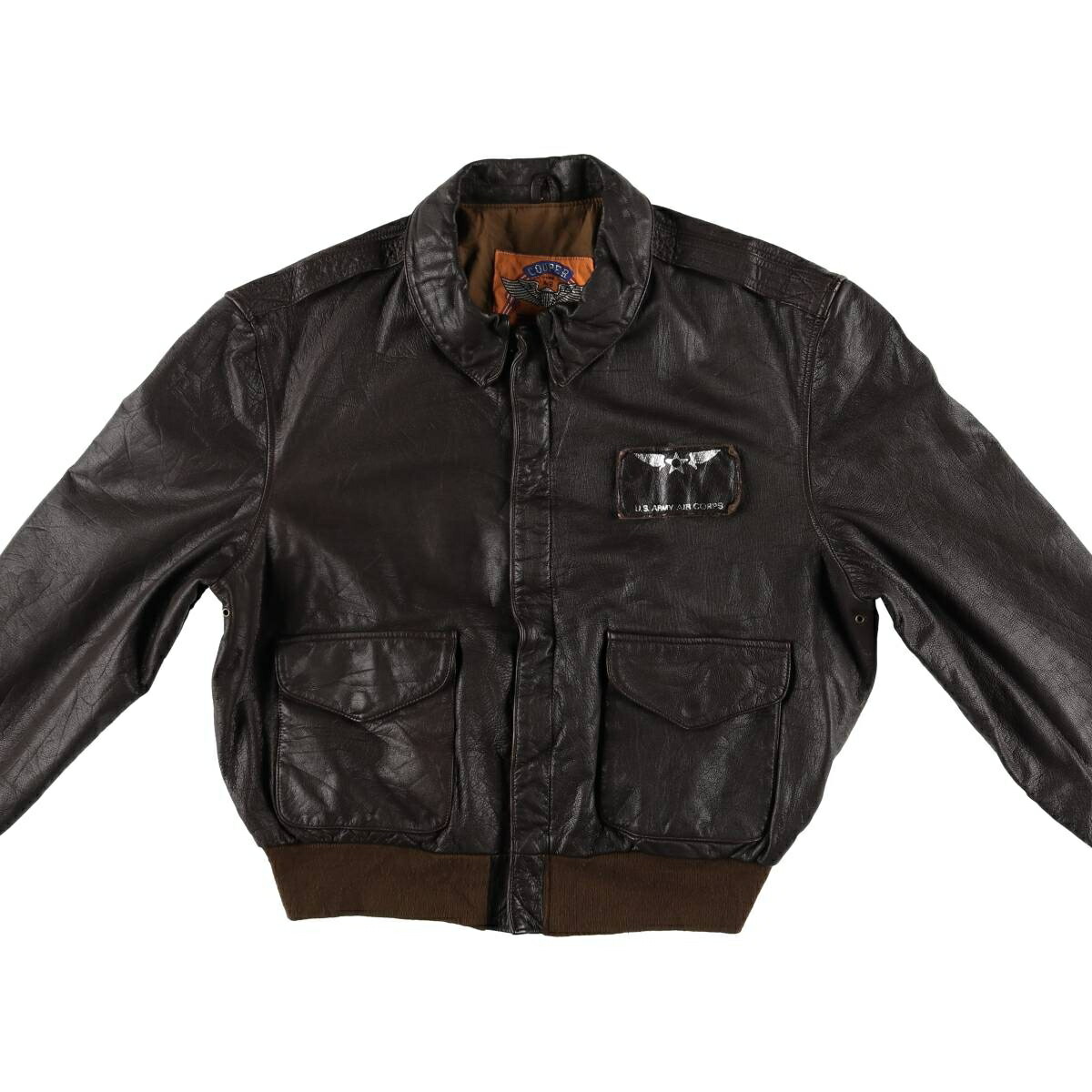 古着 90～00年代 クーパー COOPER A-2タイプ レザーフライトジャケット