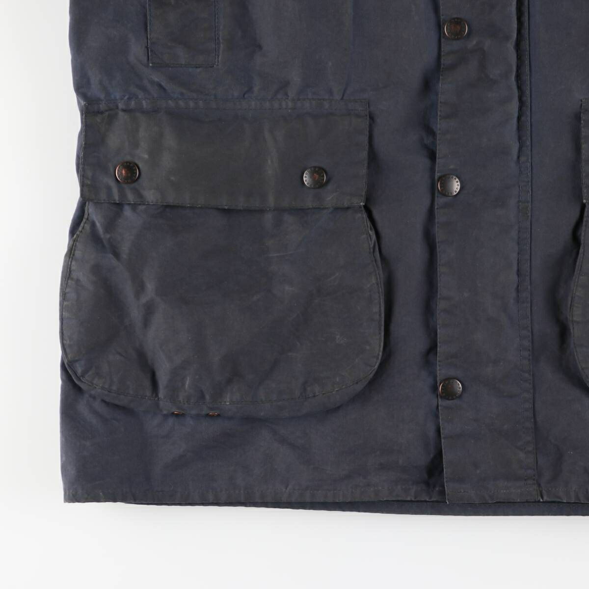 古着 90年代 バブアー Barbour BORDER ボーダー 旧3ワラント ワックス