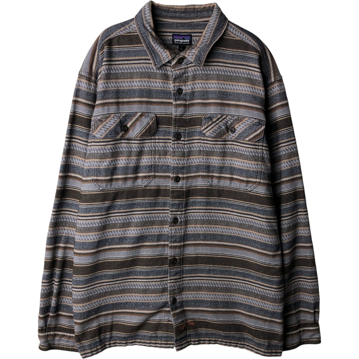 古着 パタゴニア Patagonia OGANIC COTTON STY53947FA19 ボーダー柄