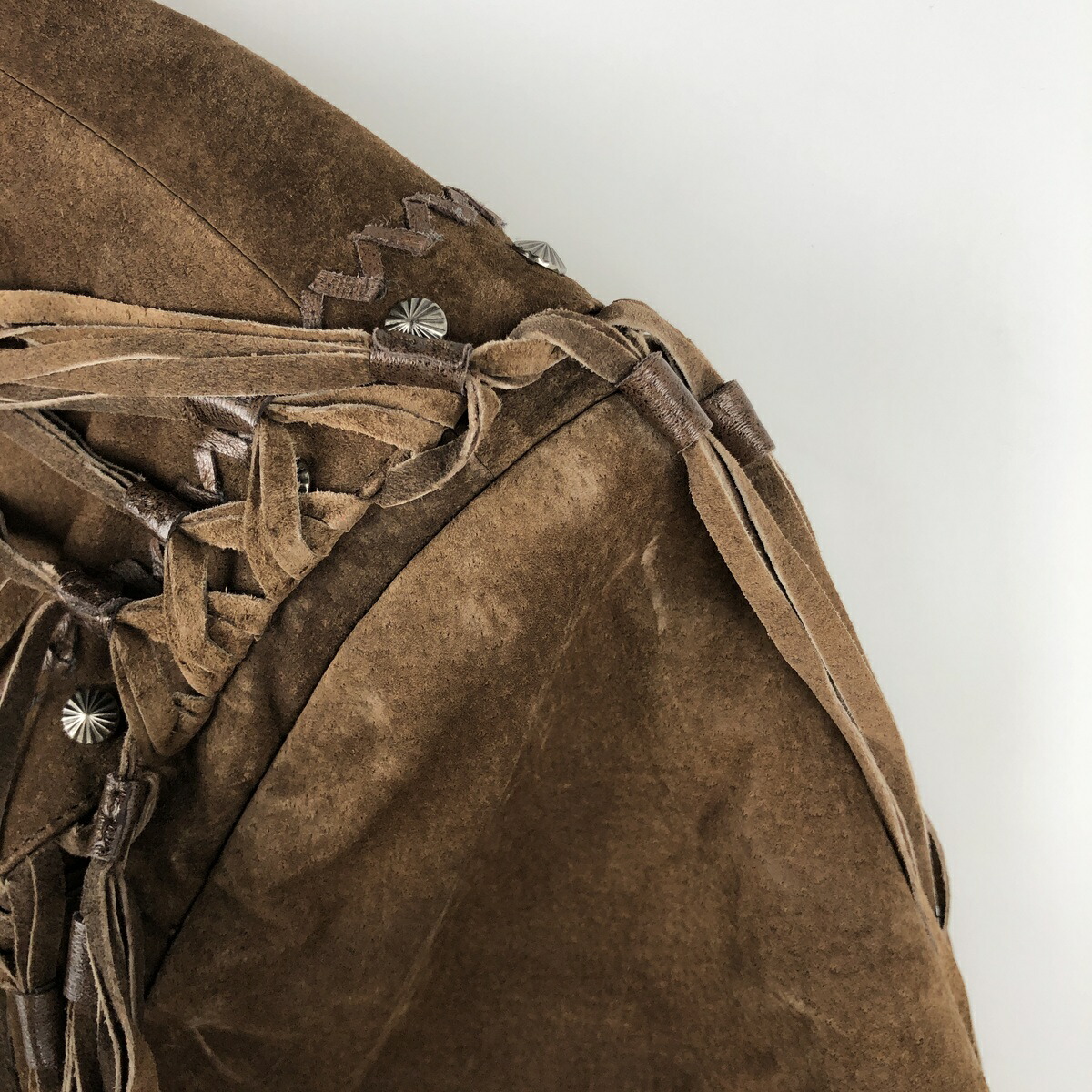 古着 90年代 CRIPPLE CREEK スエードレザージャケット レディースL相当