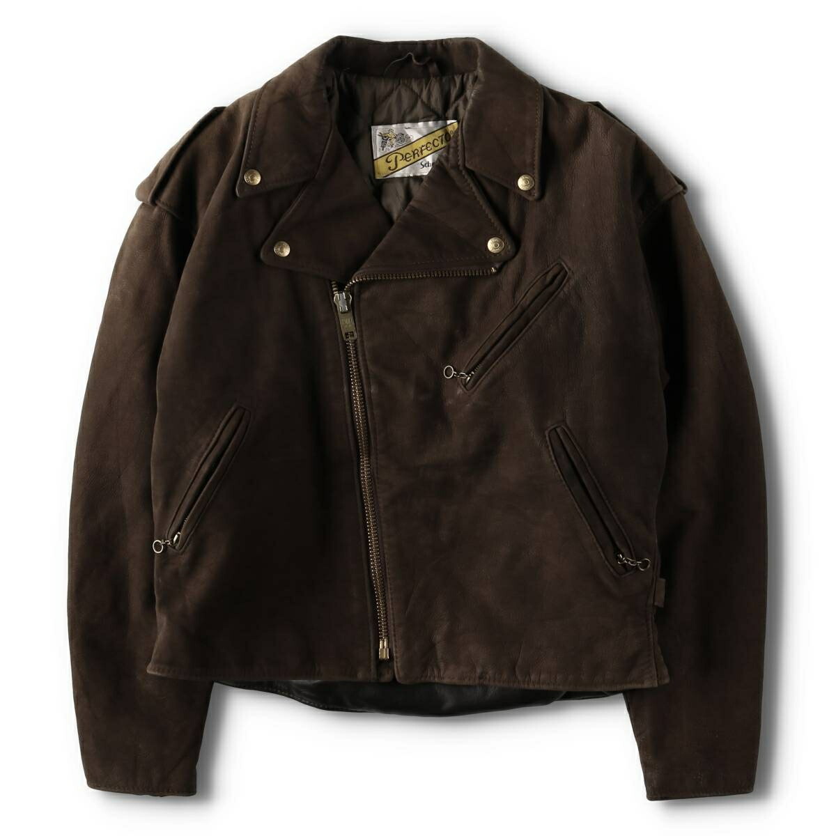 古着 80年代 ショット SCHOTT PERFECTO バイカータグ後期 ヌバック