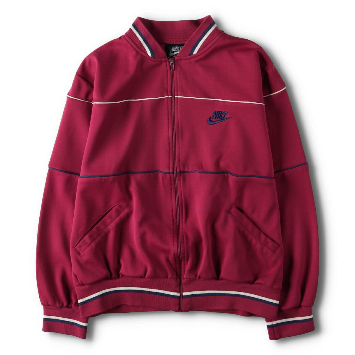 古着 80年代 ナイキ NIKE 紺タグ ジャージ トラックジャケット メンズL