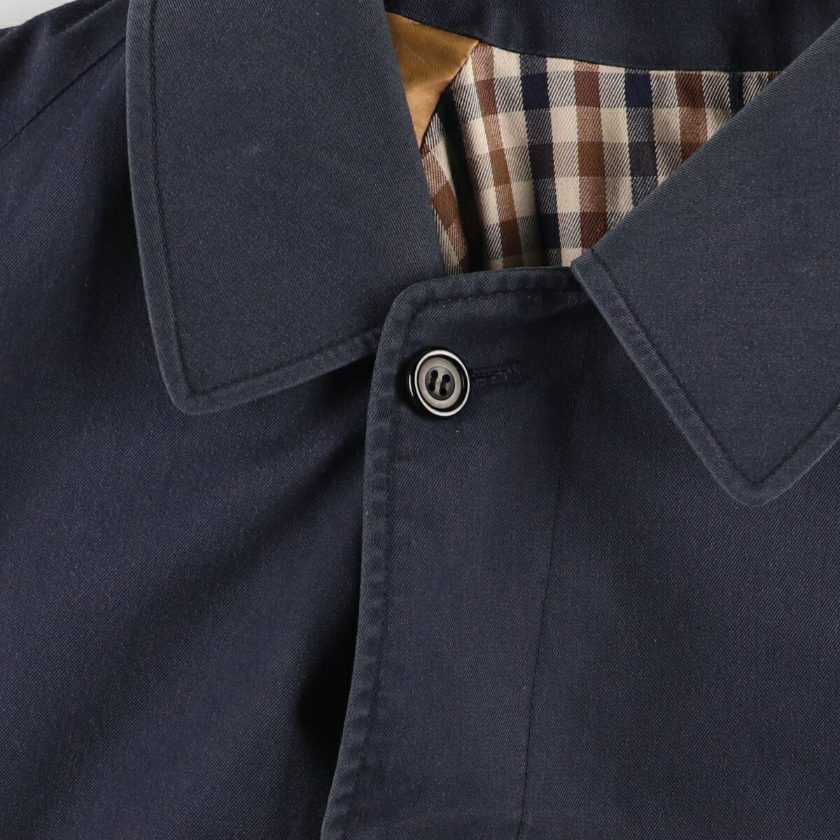 古着 アクアスキュータム Aquascutum ステンカラーコート バルマカーン