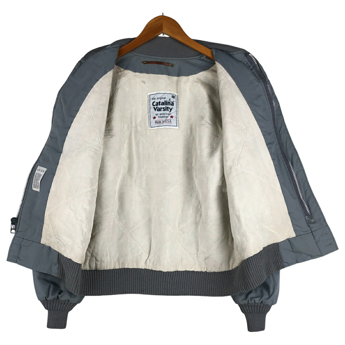 古着 80年代 Catalina Varsity ダービージャケット カップショルダー