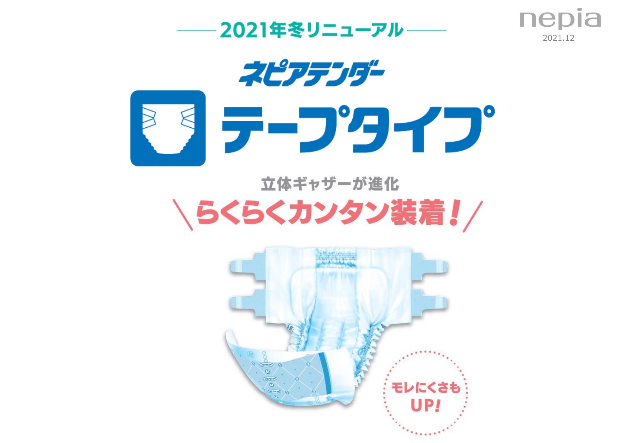 楽天市場】テープ止め ネピアテンダー テープタイプ Mサイズ 1パック24