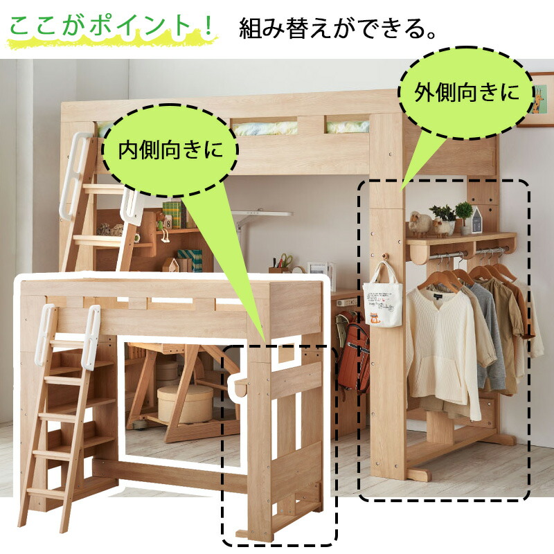 楽天市場】【ハイベッド単品】コイズミ ビルトコンポ ハイベッド HCM