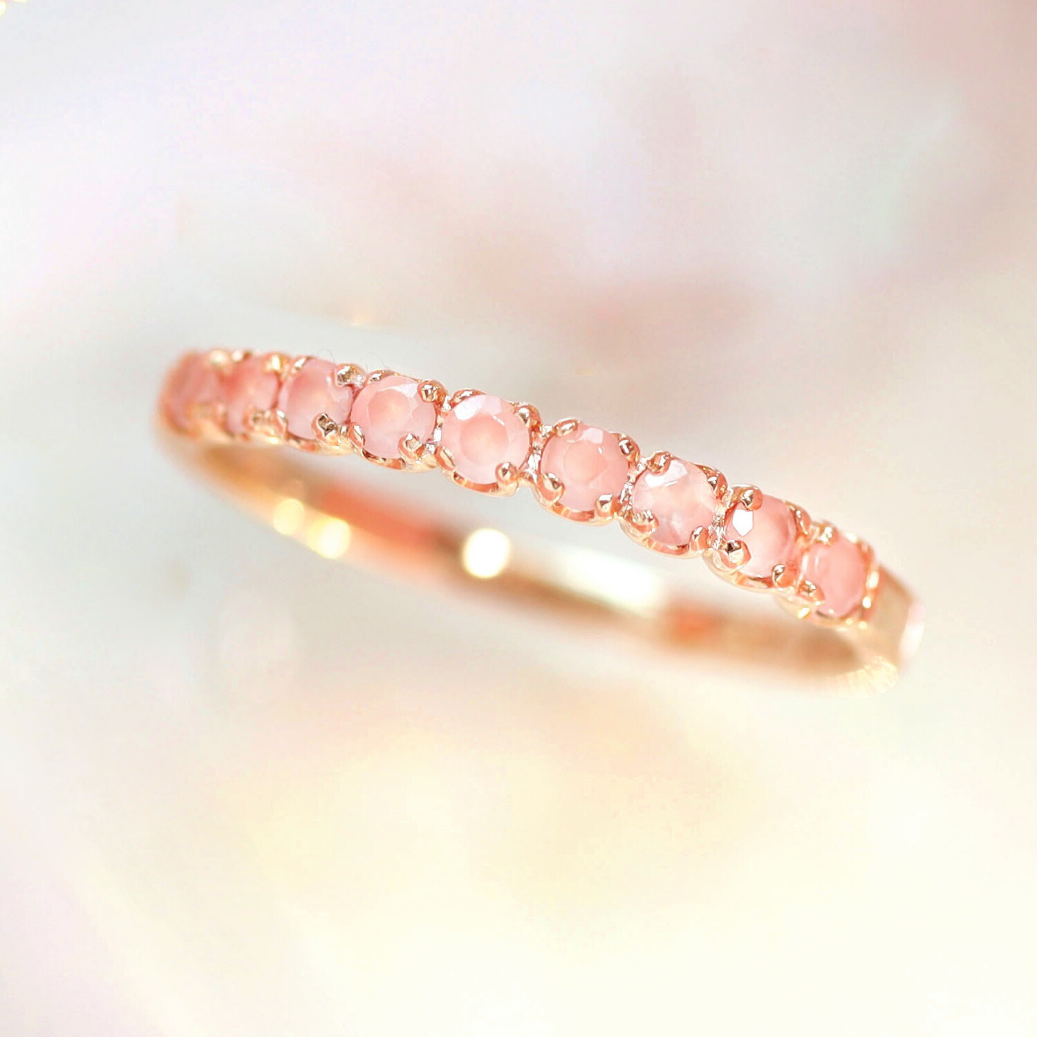 楽天市場】0.3ct北海道稲倉産ロードクロサイト 10K 18K ピンクゴールド