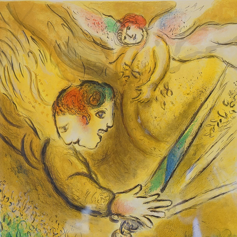 楽天市場】ヴィンテージ マルク シャガール画 「 審判の天使 」 1974年