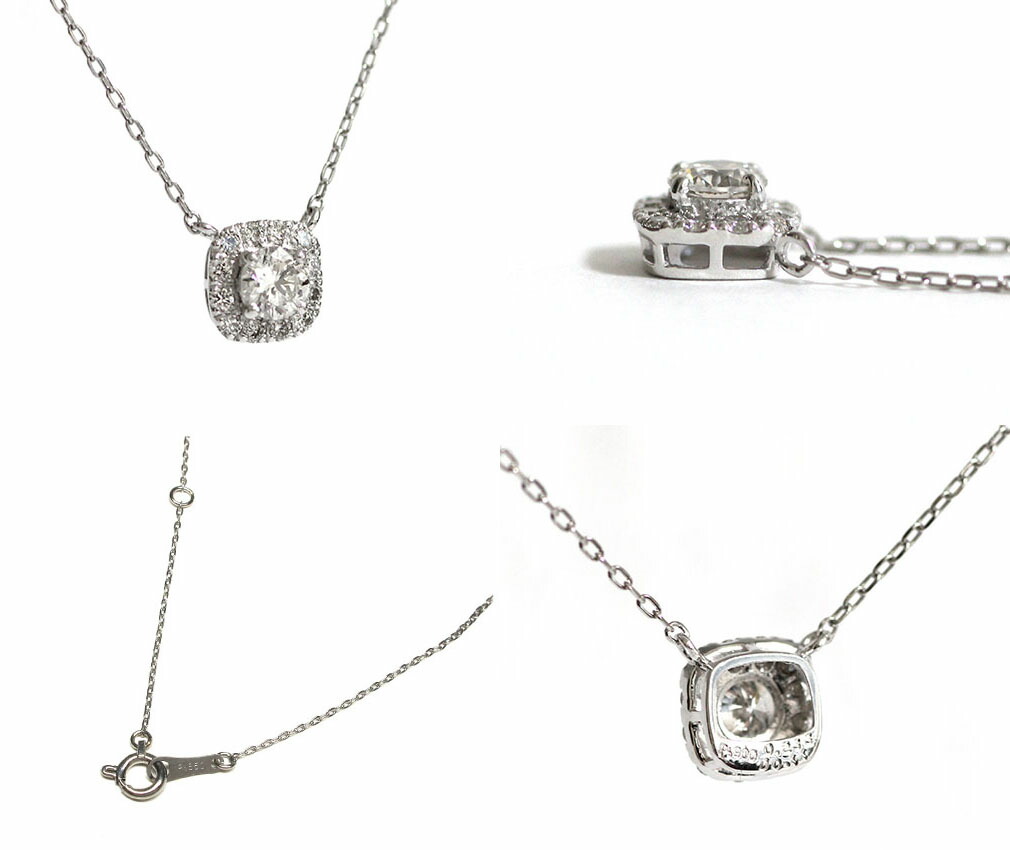 楽天市場】ダイヤモンド ネックレス 0.2ct プラチナ Dカラー SI1 VS2
