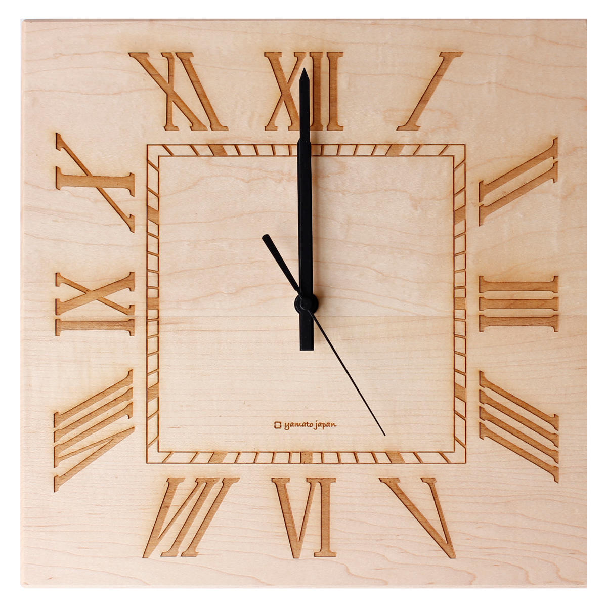 楽天市場】掛け時計 木製 ヤマト工芸 yamato MUKU-ローマ数字