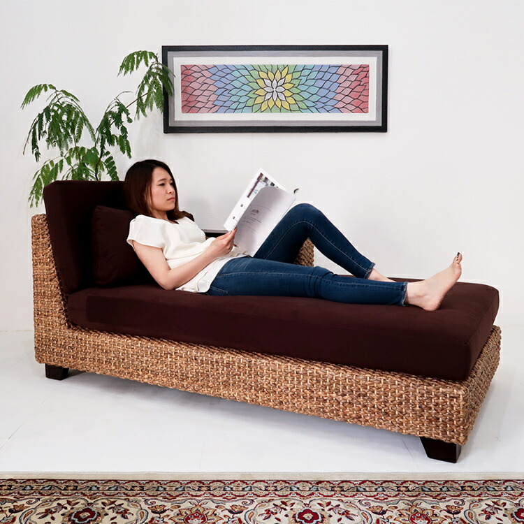 楽天市場】【受注生産品】 ウォーターヒヤシンス デイベットソファー