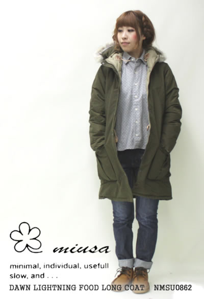 楽天市場】ミューザ/MIUSA ダウンライニング フードコート HOODED COAT