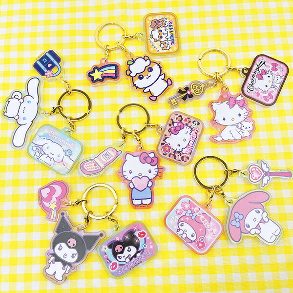 サンリオ マイメロディ 3連アクリルキーホルダー 胸キュンメモリーズ