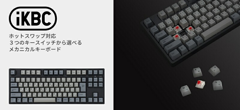 iKBC CD87シリーズ JIS配列 91キー テンキーレス メカニカルキーボード