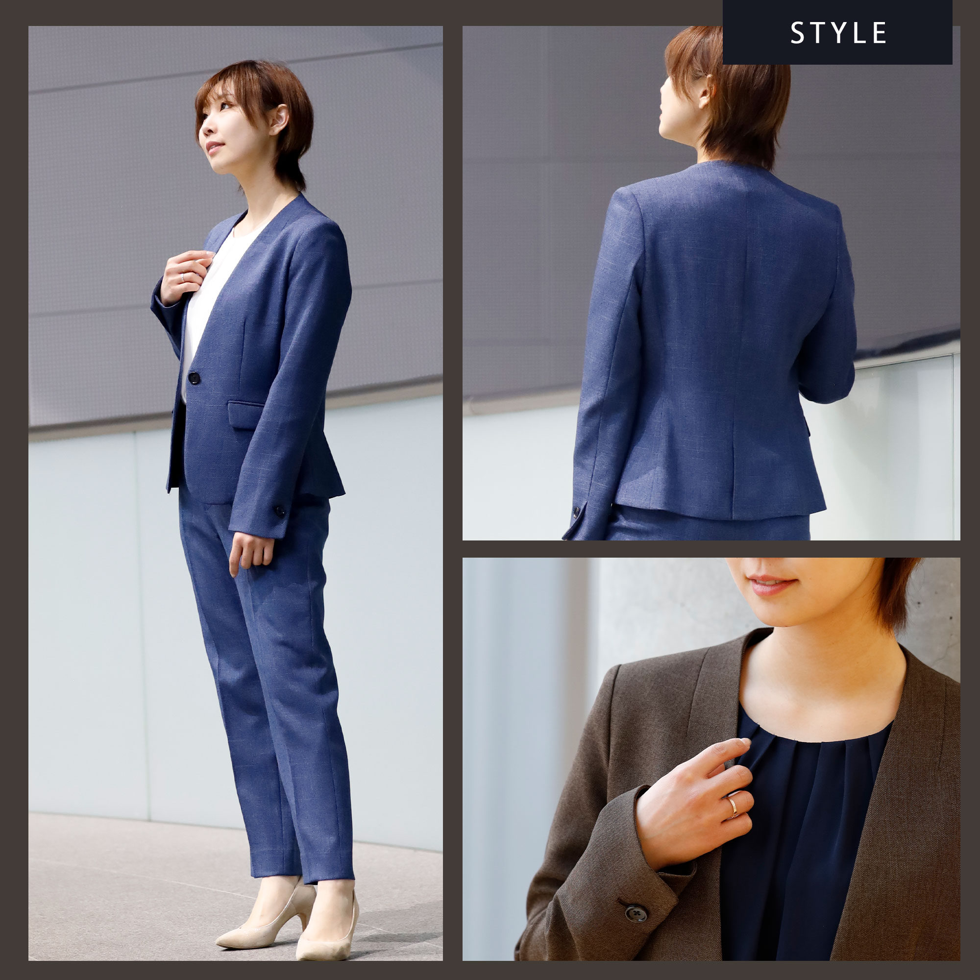 楽天市場】スーツ レディース セットアップ ビジネス パンツスーツ 冬