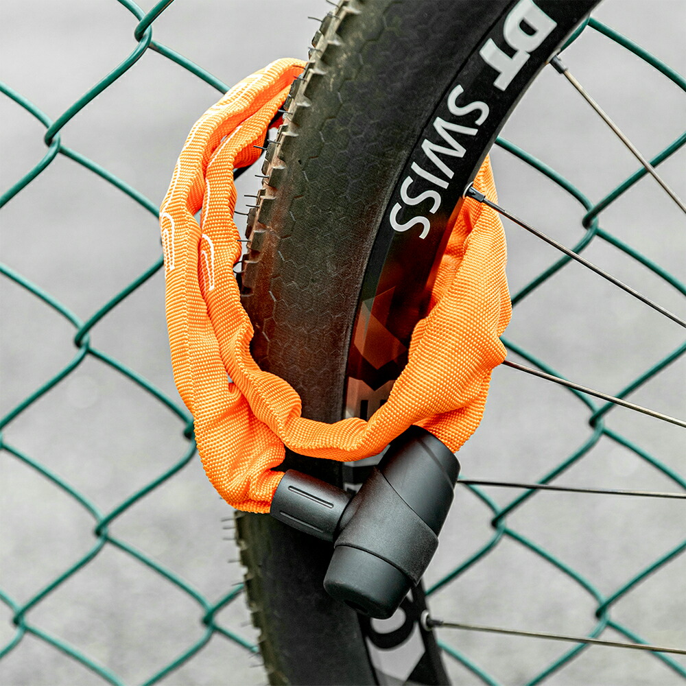 楽天市場】鍵式チェーンロック 【送料無料】 自転車 カギ 盗難防止 4mm