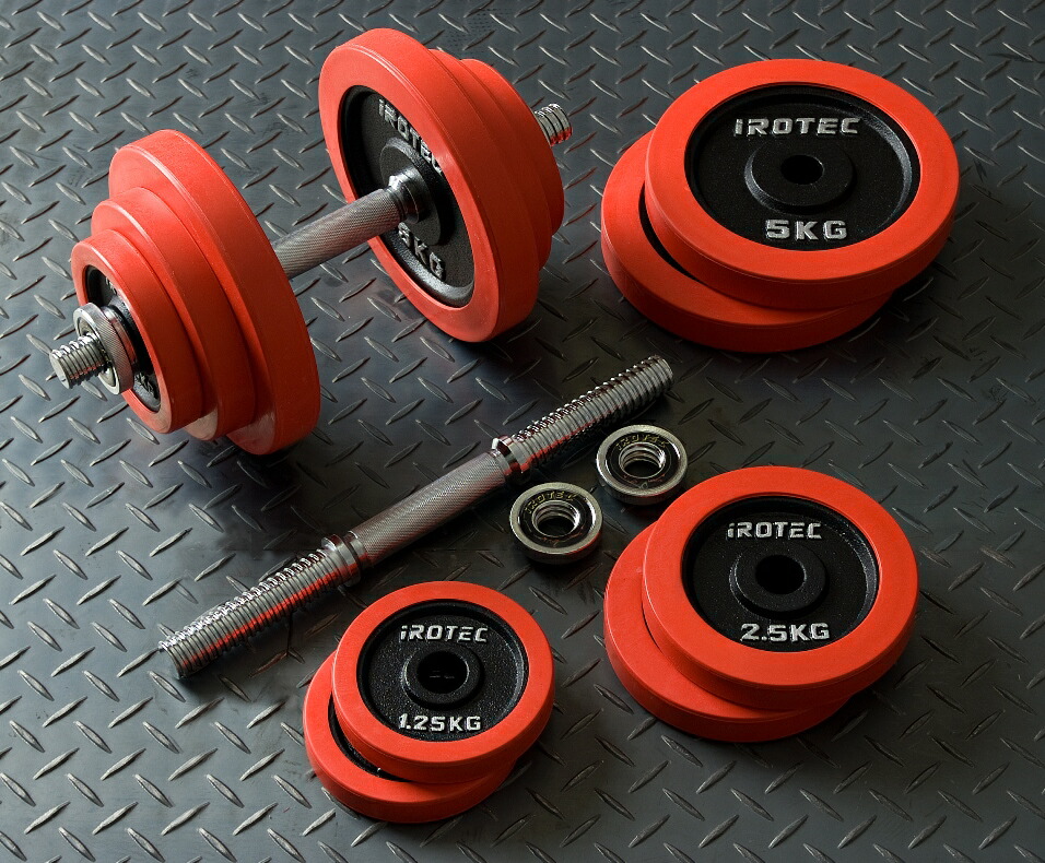 ラバーダンベル 40kg 片手20kg×2個セット IROTEC (アイロテック)