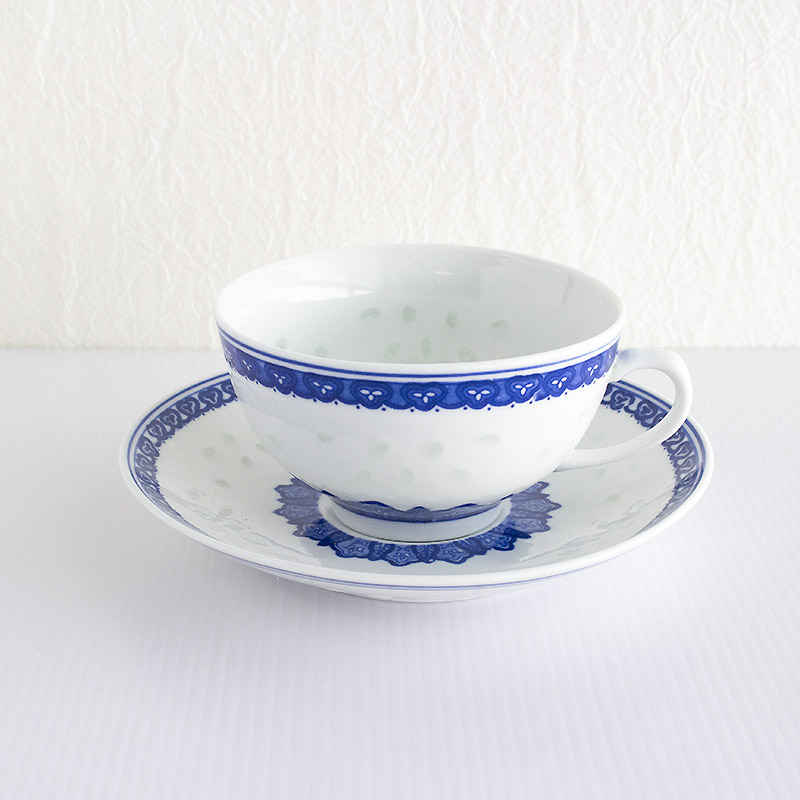 楽天市場】【アウトレット】景徳鎮 ホタル焼き 【藍】手つき カップ