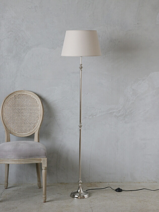 楽天市場】フロアスタンドランプ シルバー (シェード別売り