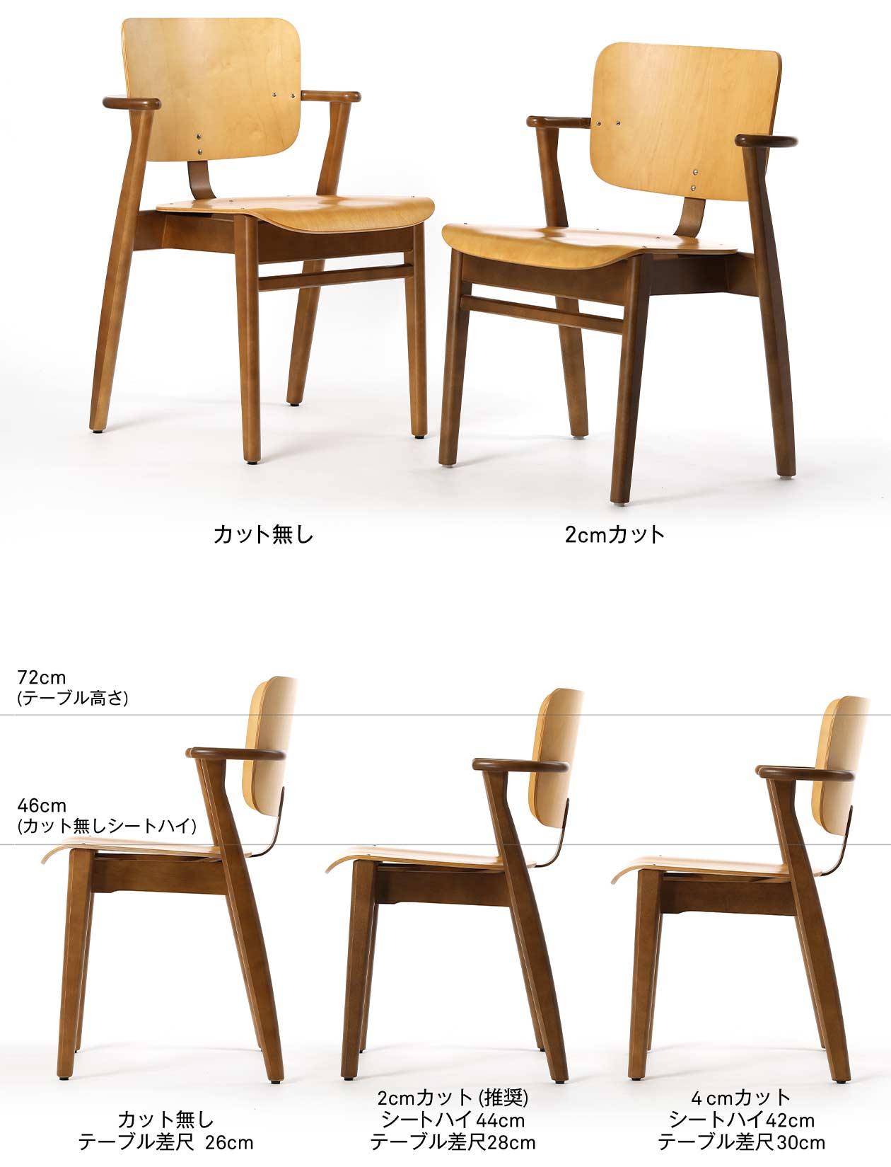 artek ドムスチェア ハニー×ウォールナット scope別注 artek 】ワークスペースにドムス チェアを置きました【 scope 別注