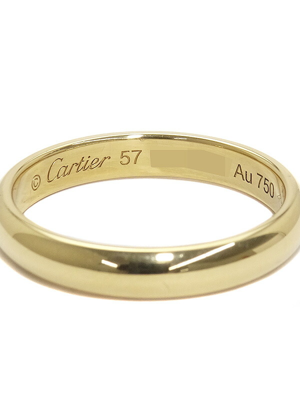 Cartier】カルティエ『K18YG 1895 ウェディング リング』16.5号 1週間