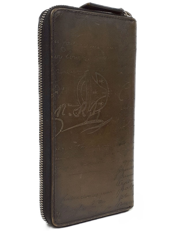 Berluti】ベルルッティ『イタウバ カリグラフィ ラウンドファスナー長