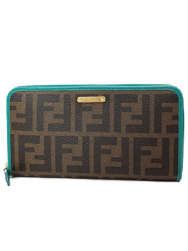FENDI】フェンディ『ズッカ柄 ラウンドファスナー長財布』8M0299