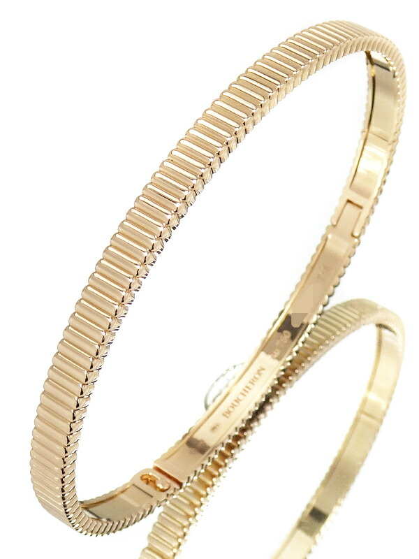 BOUCHERON】ブシュロン『K18PG キャトル グログラン バングル