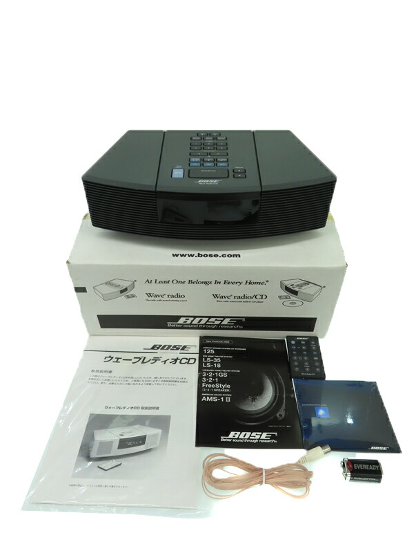 BOSE】【AM/FMアンテナ内蔵】ボーズ『WAVE RADIO ブラック』アラーム
