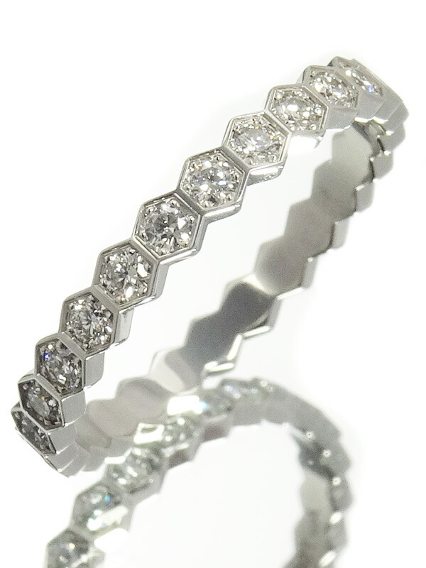 CHAUMET】ショーメ『K18WG ビー マイ ラブ ハニカムリング