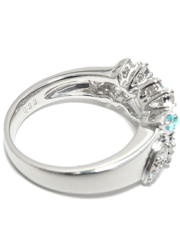 TASAKI】タサキ『PT900 パライバトルマリン0.33ct ダイヤ リング』11.5