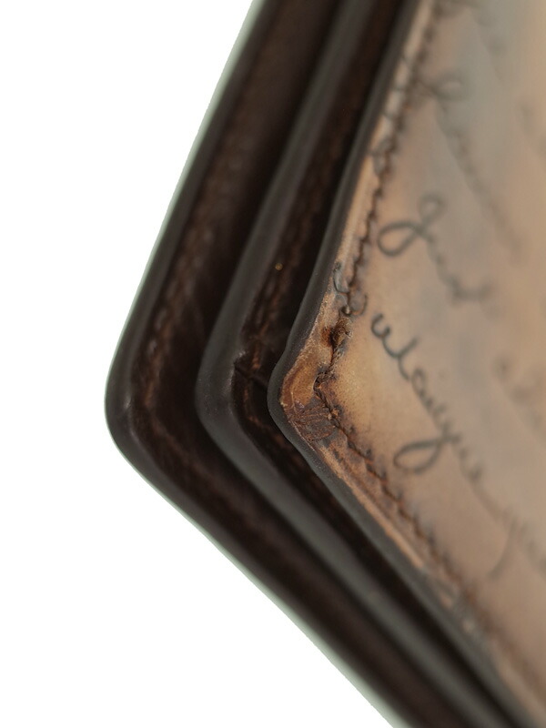 Berluti】ベルルッティ『サンタル カリグラフィ ロングウォレット