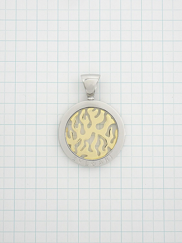 BVLGARI】ブルガリ『K18YG/SS トンド ファイヤー チャーム』ペンダント