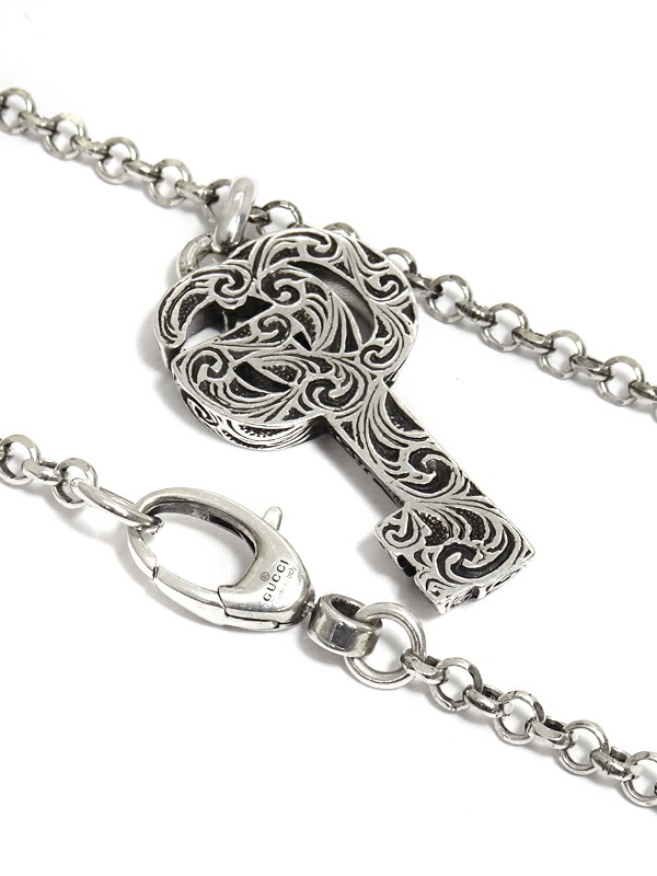 GUCCI】グッチ『SILVER ダブルG キー ネックレス』1週間保証【中古