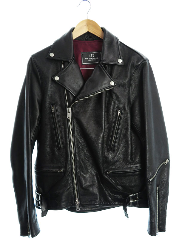 417 EDIFICE】【TALONジップ】フォーワンセブンエディフィス『レザー