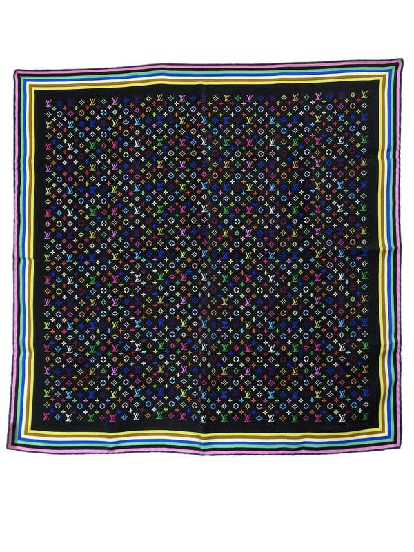 LOUIS VUITTON】【モノグラム柄】【イタリア製】ルイヴィトン『シルク