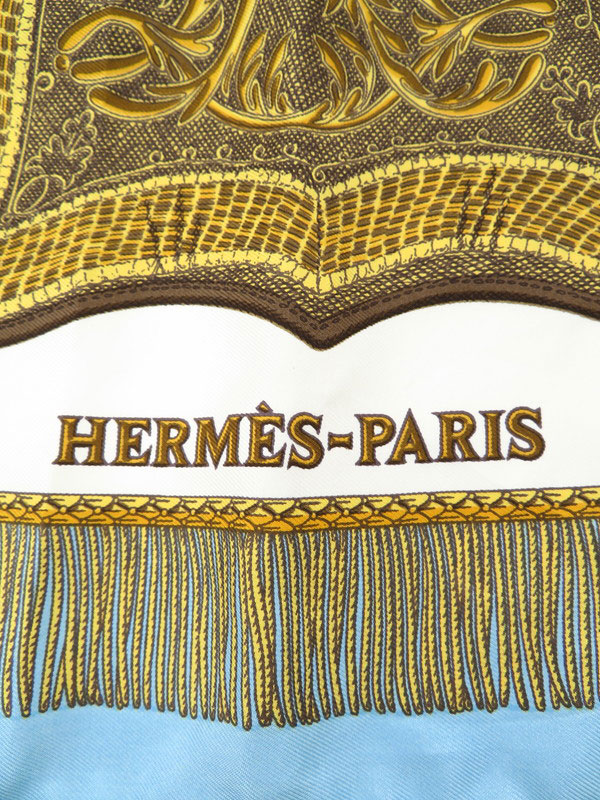 HERMES】【Poste et Cavalerie】【フランス製】エルメス『カレ90