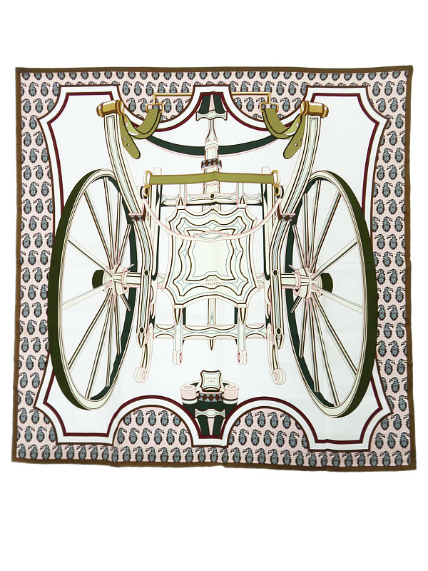 HERMES】エルメス『カレ90 四輪馬車の車輪 LES ROUES DE PHAETON