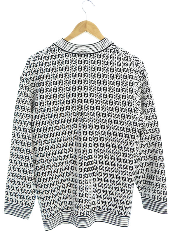 FENDI】フェンディ『FFロゴ ズッカ柄 カーディガン size36』FZC869