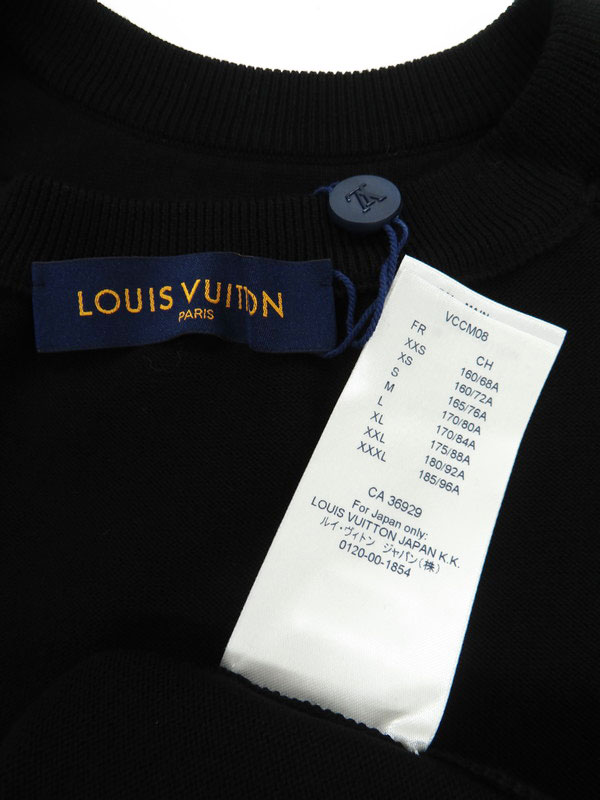 LOUIS VUITTON】ルイヴィトン『ダミエ LVロゴ 半袖ニット sizeM』RM211