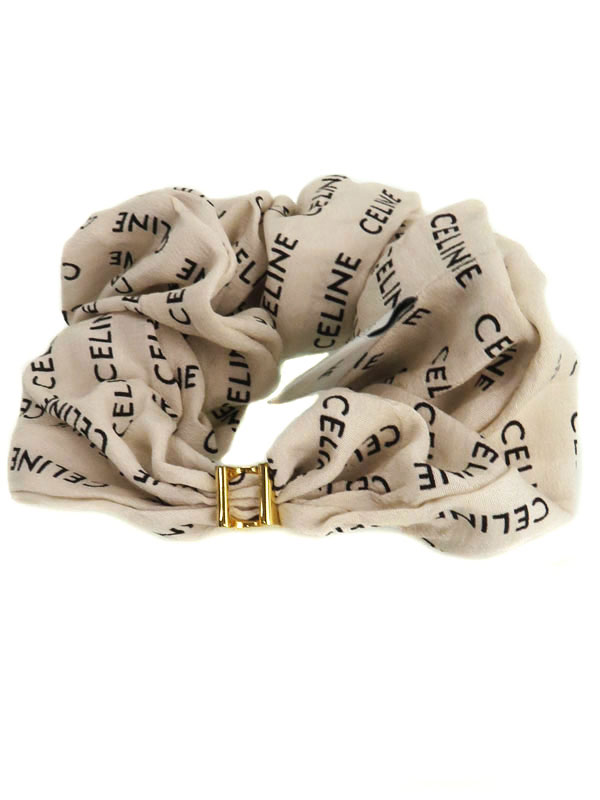 CELINE】セリーヌ『シュシュ レイユール ブレスレット ロゴ