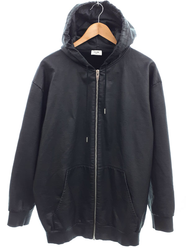CELINE】セリーヌ『ロゴ ジップアップパーカー sizeS』2Y621250Q