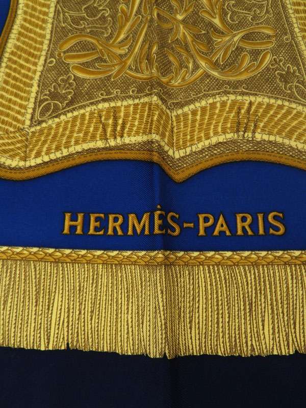 HERMES】【Poste et Cavalerie】【フランス製】エルメス『カレ90