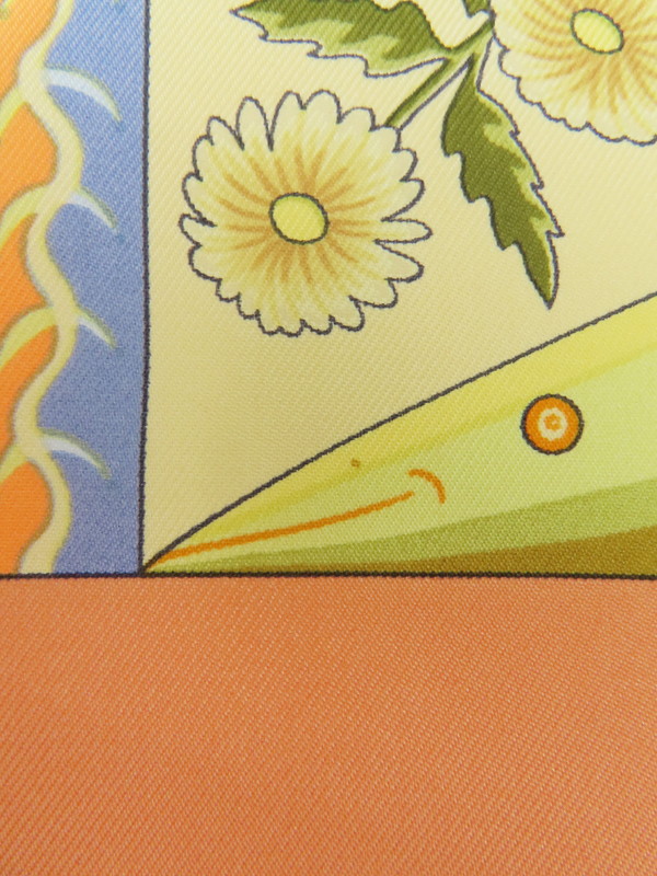 HERMES】【AXIS MUNDI】【フランス製】エルメス『カレ90 世界の中心軸