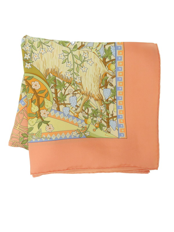 HERMES】【AXIS MUNDI】【フランス製】エルメス『カレ90 世界の中心軸