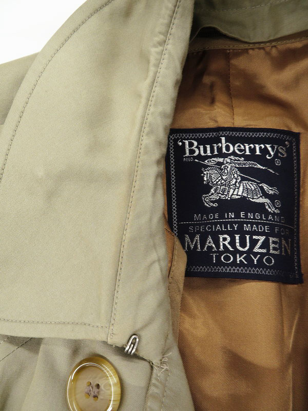Burberry's】【丸善別注】【綿100%】【玉虫色】【英国製】【アウター