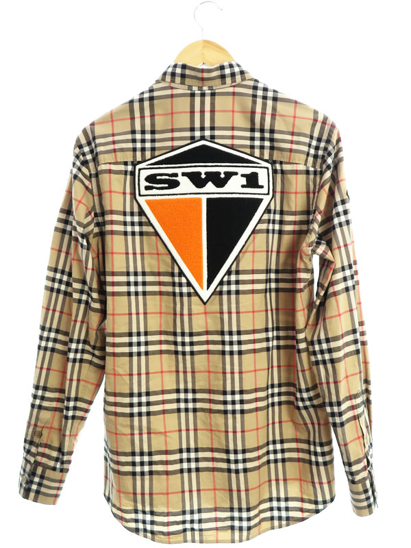 BURBERRY】【ワッペン】【トップス】バーバリー『チェック柄 長袖